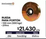 Rueda Para Portón