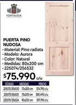 Aurora - Puerta Pino Nudosa