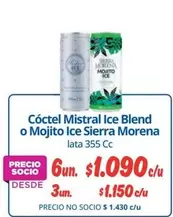Mistral - Coctel  Ice Blend O Mojito Ice Sierra Morena