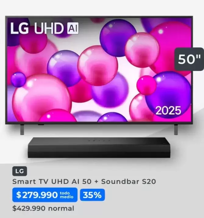 LG - Smart Tv Uhd Ai 50 + Soundbar S20
