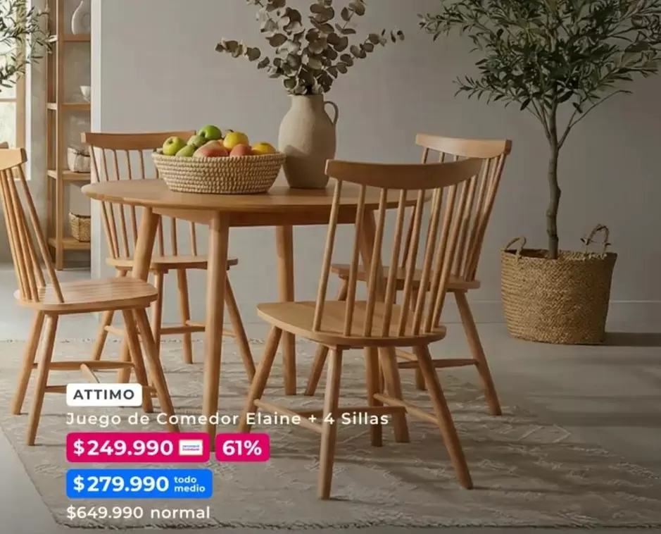 Attimo - Juego De Comedor Elainea