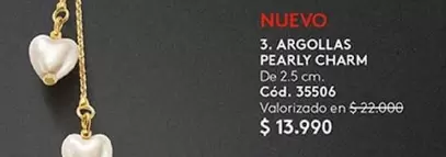 Argollas Pearly Charm