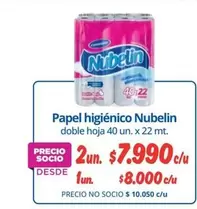 Nubelin - Papel Higiénico