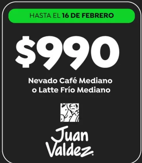 Juan Valdez - Nevado Café Mediano O Latte Frio Mediano