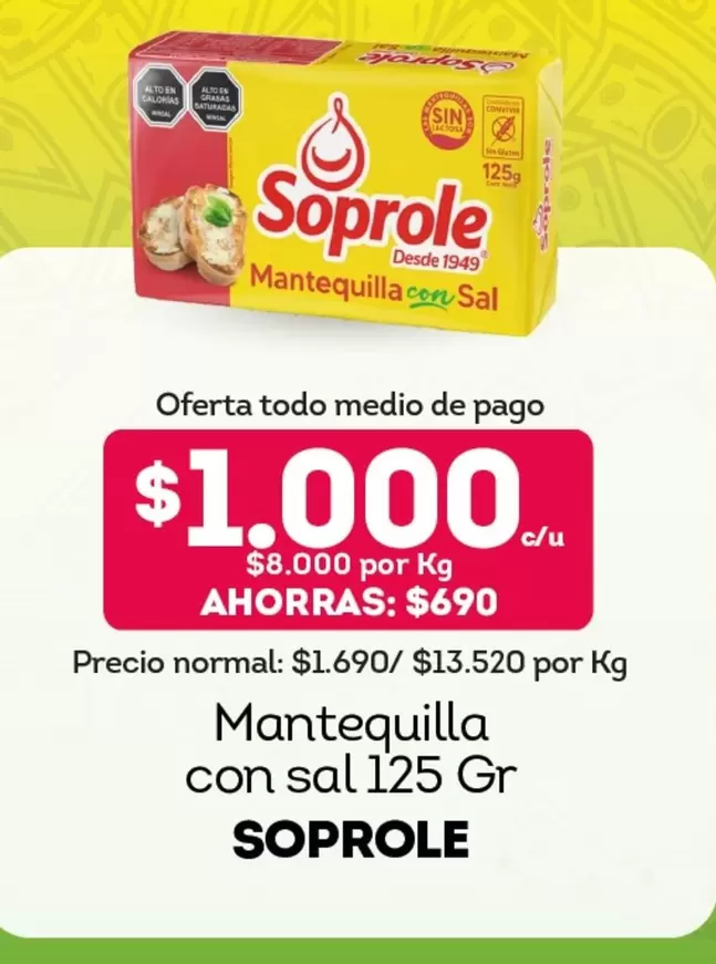 Soprole - Mantequilla Con Sal
