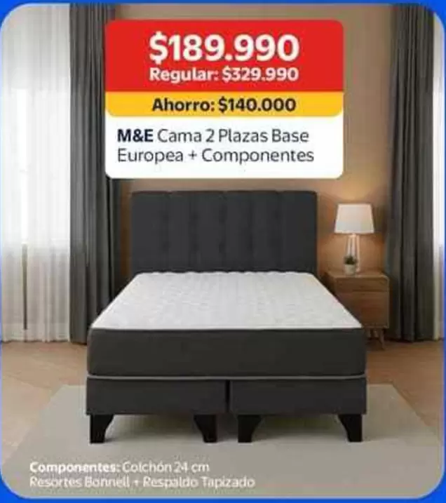 M&H - Cama 2 Plazas Base