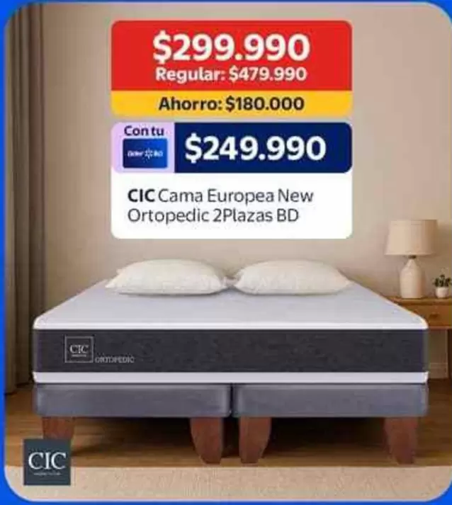 Cic - Cama Europea New Ortopedic 2Plazas Bd