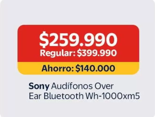 SONY - Audifonos Over Ear Bluetooth Wh-1000xm5