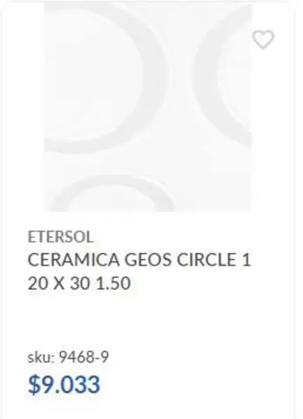 Ceramica Geos Circle 1 20 X 30 1.5