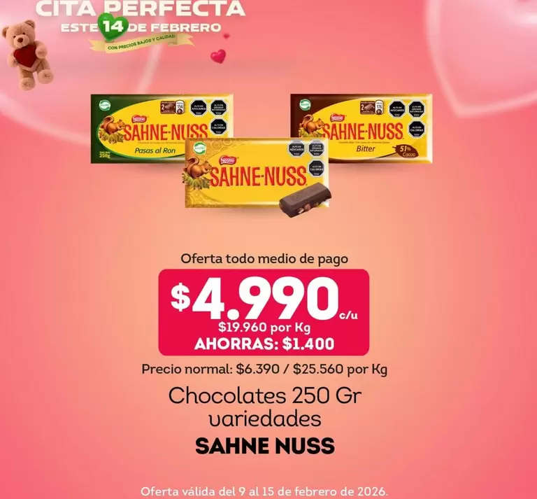 Sahne Nuss - Chocolates