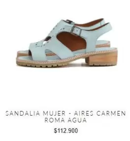 Carmen - Sandalia Mujer - Aires  Roma Agua