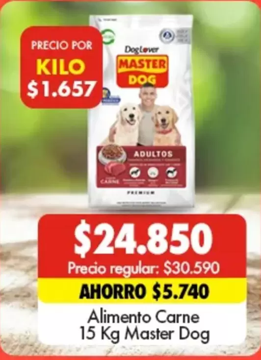 Master Dog - Alimento Carne 15 Kg
