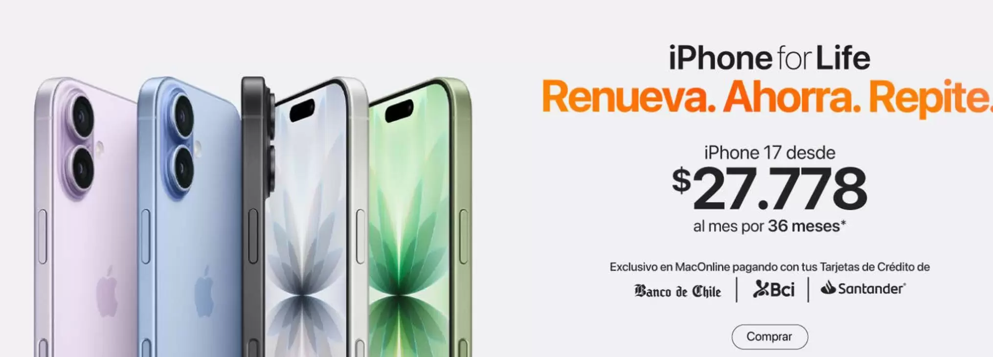 Iphone for Life Renueva Ahora.