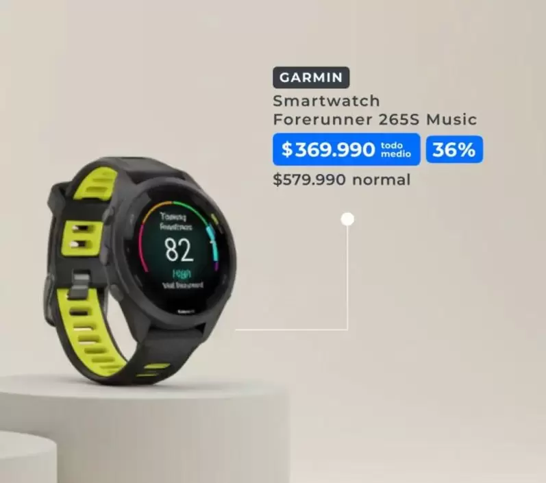 Garmin - Smartwatch Forerunner 265S Music