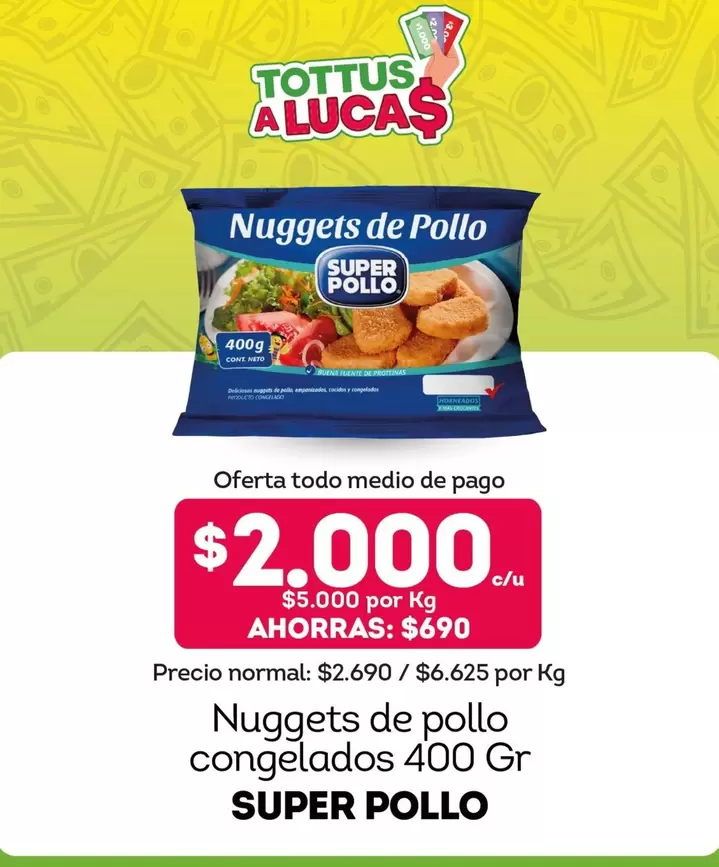 Tottus - Nuggets De Pollo Congelados