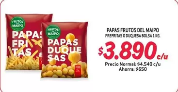 Frutos del Maipo - Papas Frutos Del Maipo Prefritas O Djouesa Bolsa