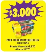 Colun - Pack Yoghurt Batido