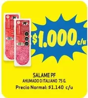 PF - Salame Pf Ahumado O Italiano