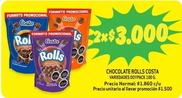 Costa - Chocolate Rolls