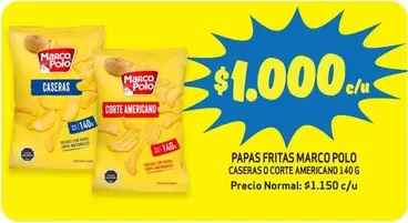Marco Polo - Papas Fritas Pollo Caseras O Corte Americano