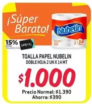 Nubelin - Toalla Papel