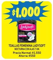 Ladysoft - Toallas Femenina