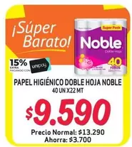 Noble - Papel Higiénico Doble Hoja