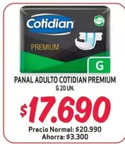 Cotidian - Panal Adulto  Premium