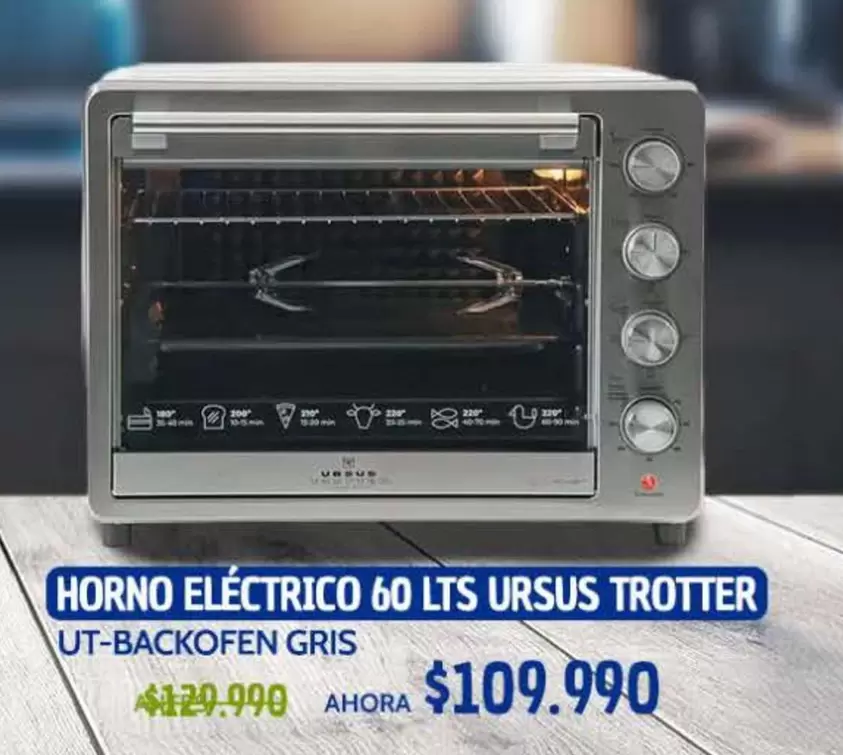 Trotter - Horno Electrico 60 Lts Ursus