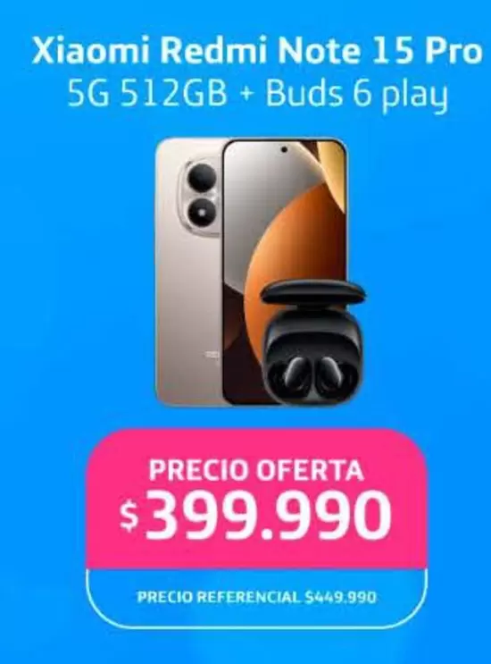 Xiaomi - Redmi Note 15 Pro 5g 512gb + Buds 6 Play