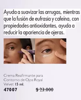 Royal - Crema Reafirmante Para Contorno De Ojos  Velvet