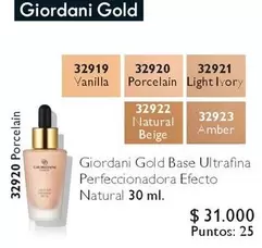 Giordani - Gold Base Ultrafina PerfectoNadora Efecto Natural
