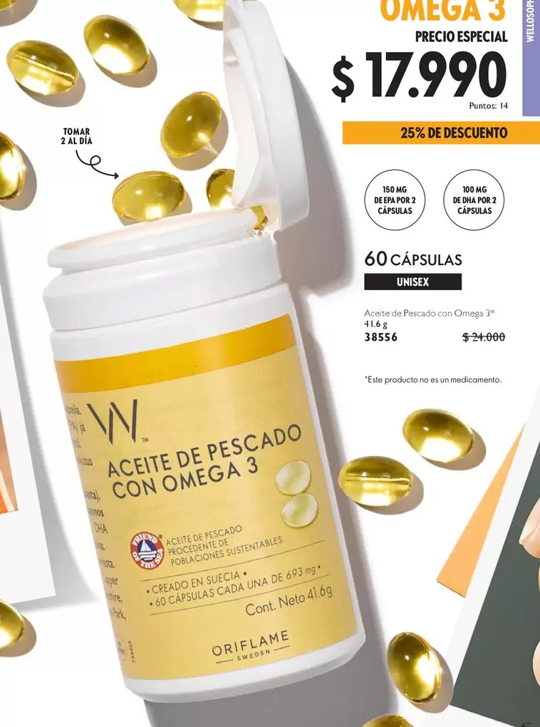 Omega - Aceite De Pescado Con  3