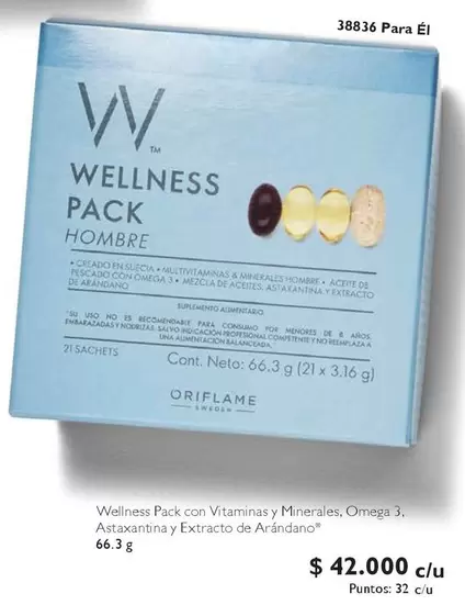 Omega - Wellness Pack Con Vitaminas Y Minerales