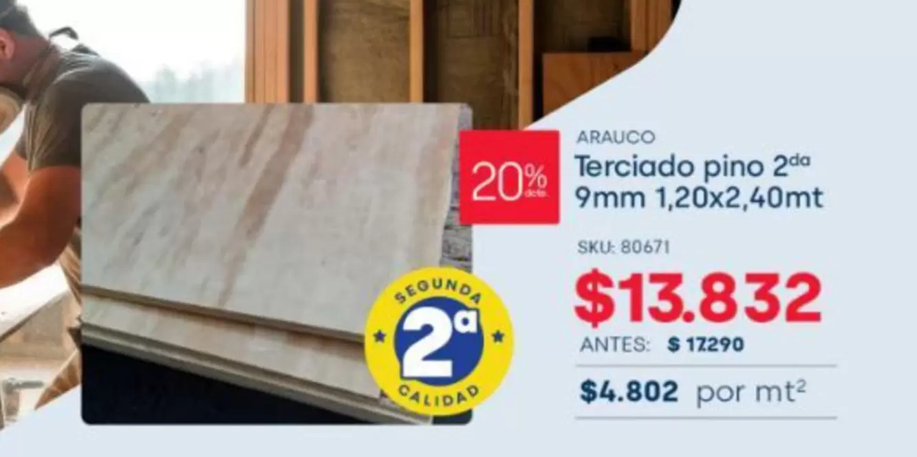 Arauco - Terciado Pino 2a