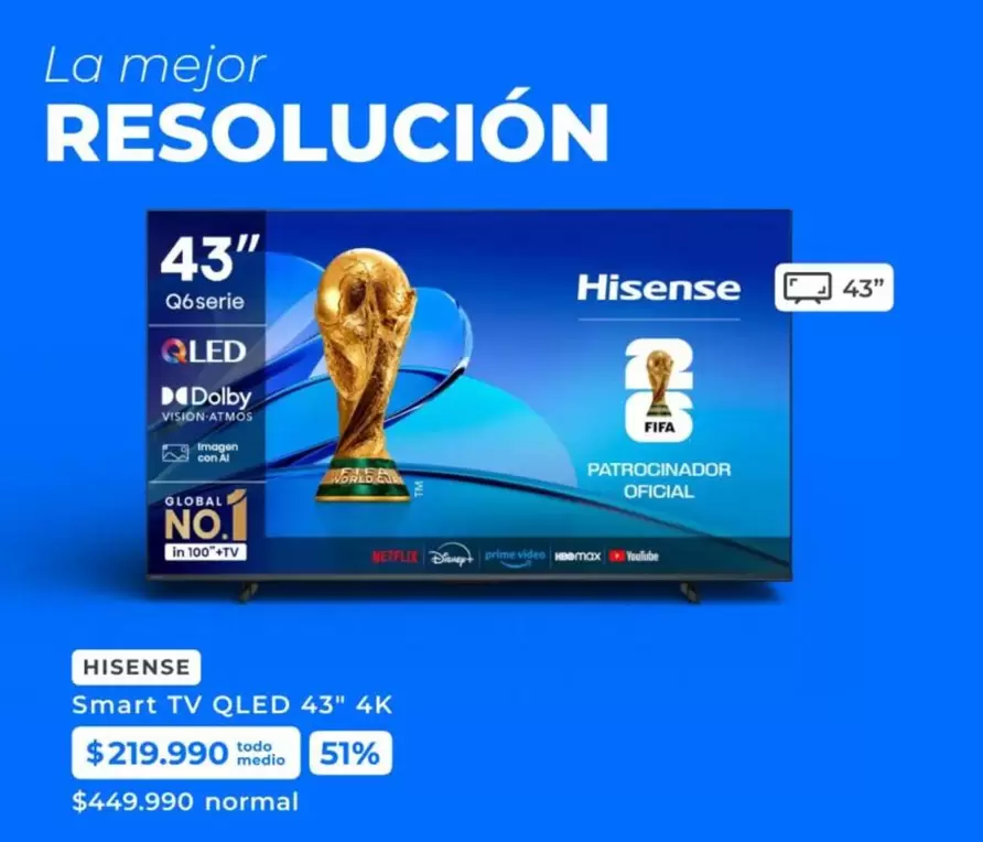 Hisense - Smart Tv Oled 43" 4k