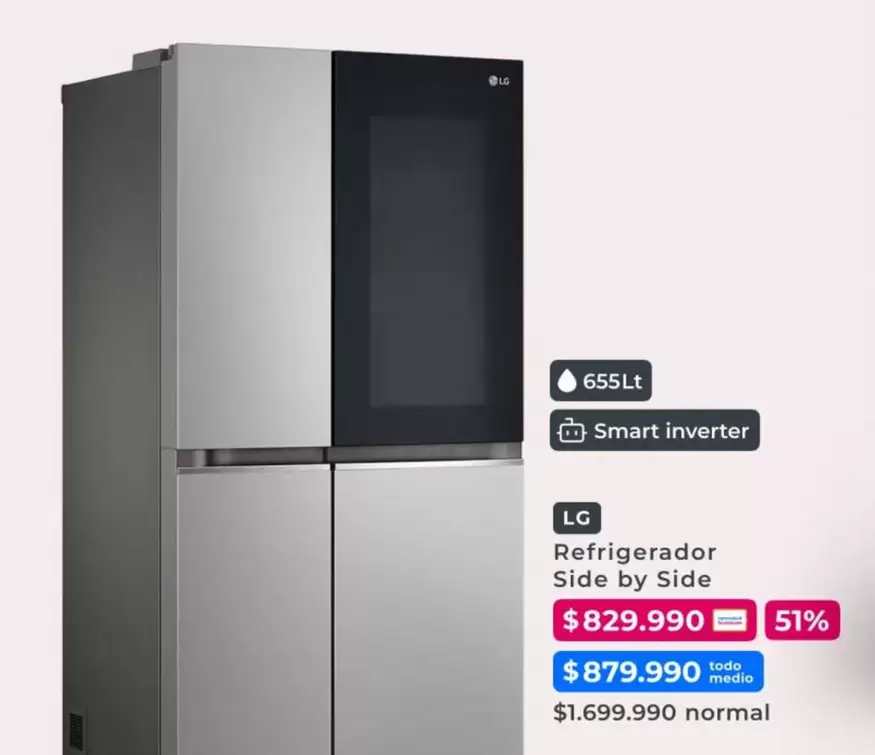 LG - Refrigerador Side By Side
