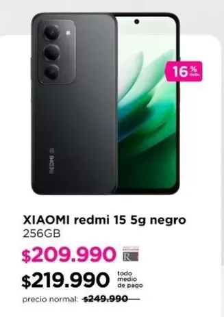 Xiaomi - Redmi 15 5g Negro