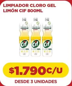 Cif - Limpiador Gel Limon