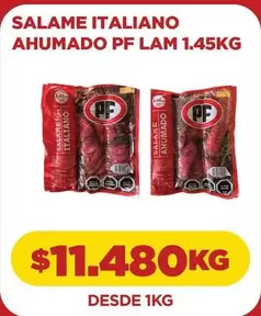 PF - Salame Italiano Ahumado Pf Lam 1.45kg