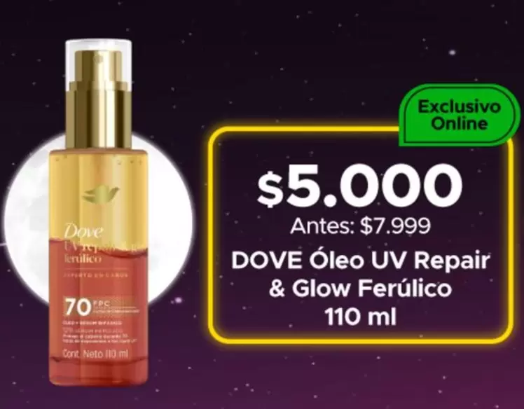 Dove -  Óleo Uv Repair & Glow Ferúlico