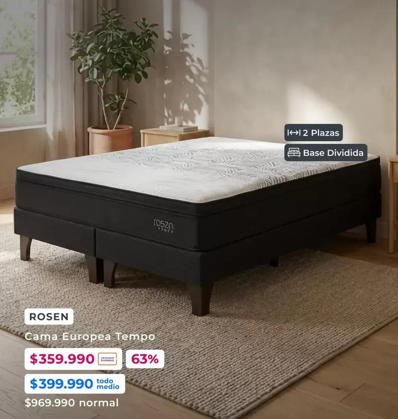 Rosen - Cama Europea Tempo