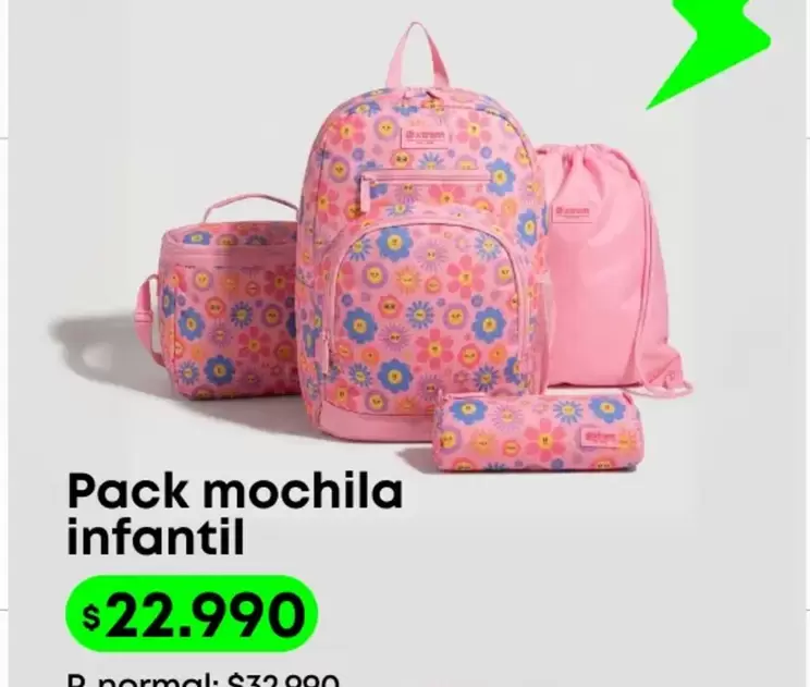 Pack Mochila Infantil