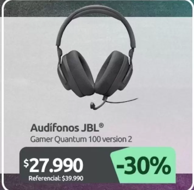 JBL - Audifonos Gamer Quantum 100 Version 2