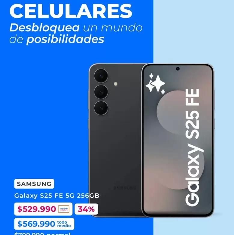 Samsung - Galaxy S25 Fe 5g 256gb