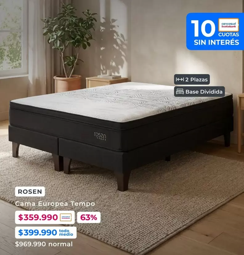 Rosen - Cama Europea Tempo