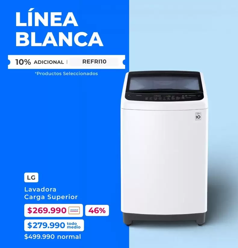 LG - Lavadora Carga Superior