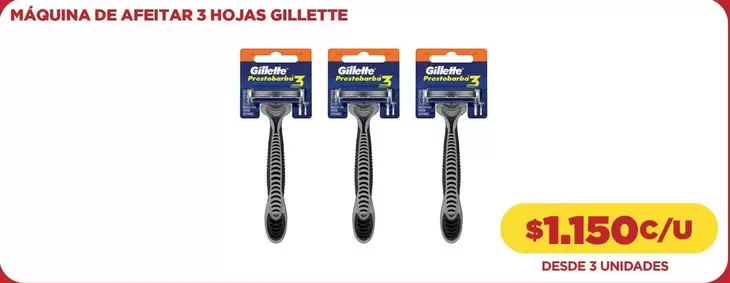Gillette - Maquina De Afeitar 3 Hojas