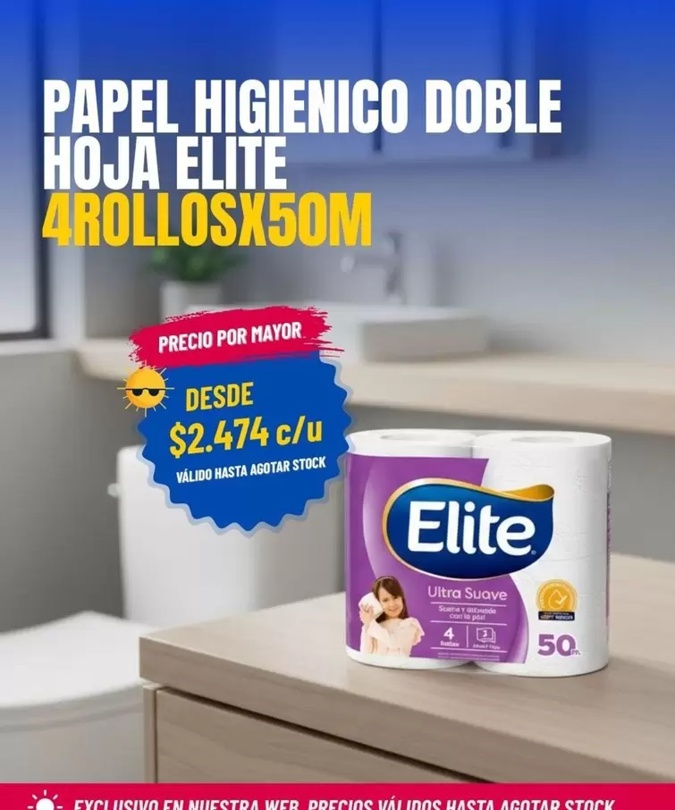 Elite - Papel Higienico Doble Hoja