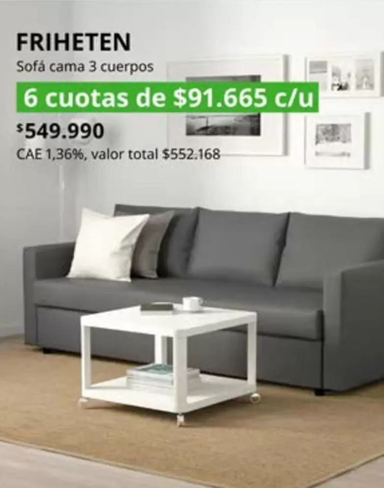 Valor - Sofa Cama 3 Cuerpos
